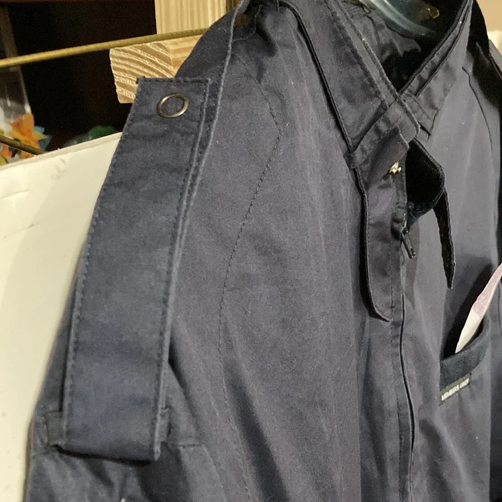 MEMBERS ONLY Mens NavyBlue CLASSIC ICONIC RACER JACKET Full Zip Sz M; EUC
